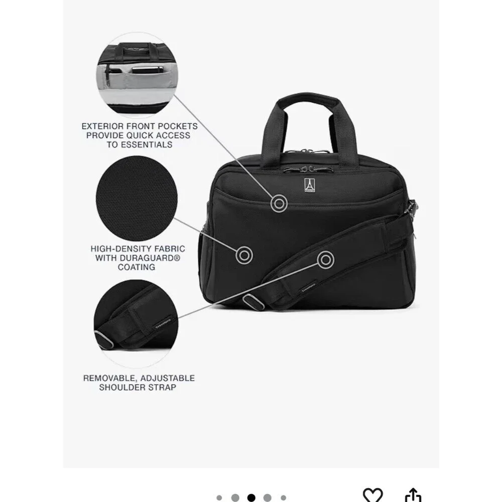 Travelpro Crew Classic Softside Luggage, Underseat Travel Tote Bag Laptop Brief